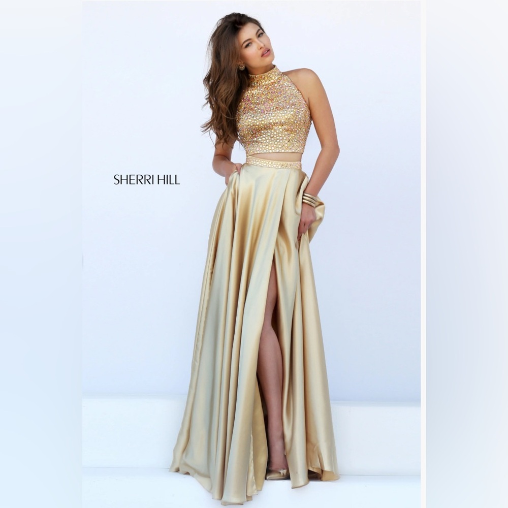 Sherri Hill Gold Style 11330 Gown